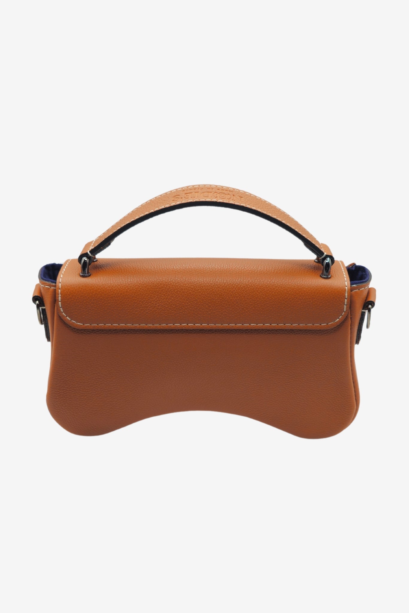 Nodie's L'iconique sac baguette cuir terracotta grainé