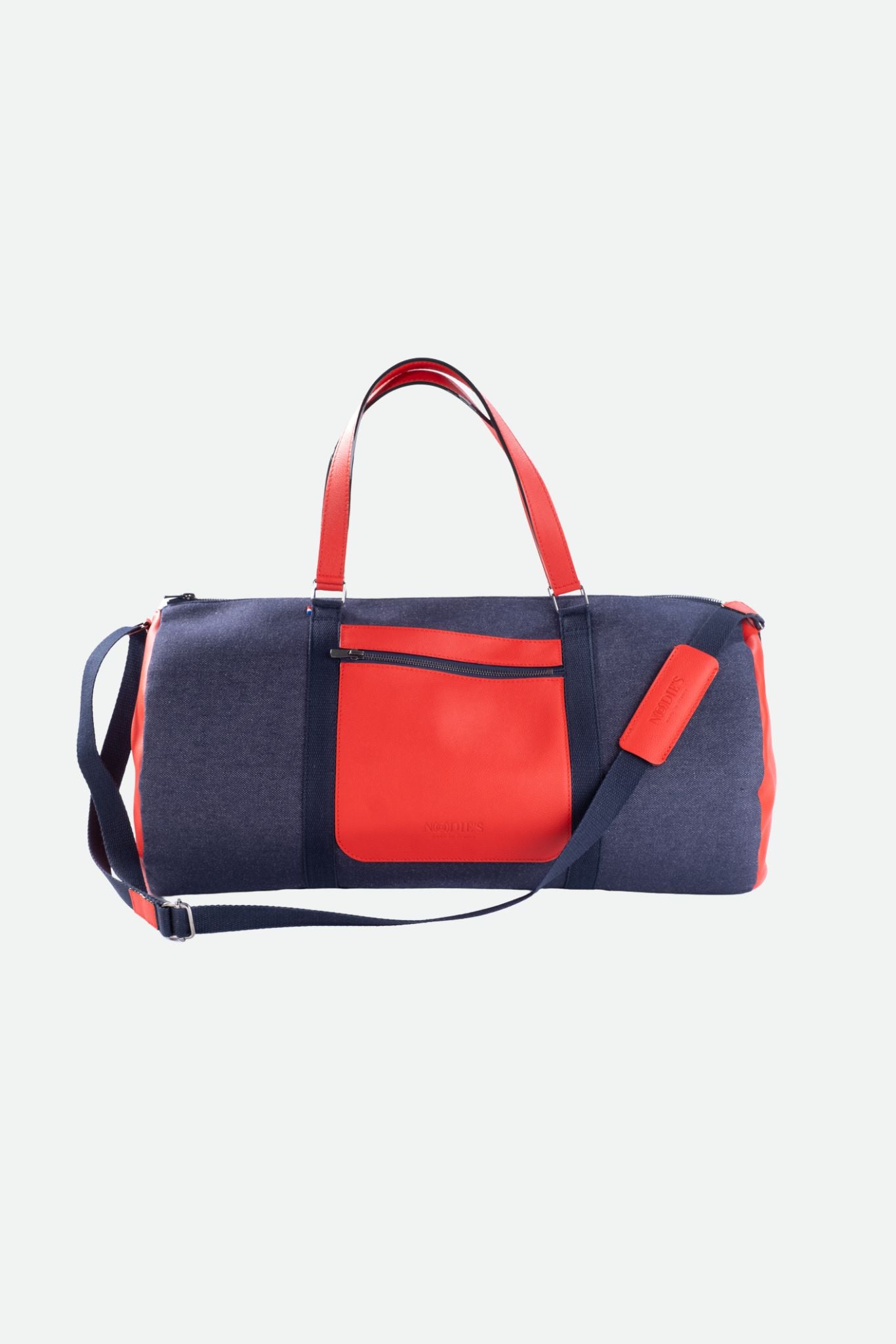 Nodie's Jacques sac de voyage rouge cuir polochon