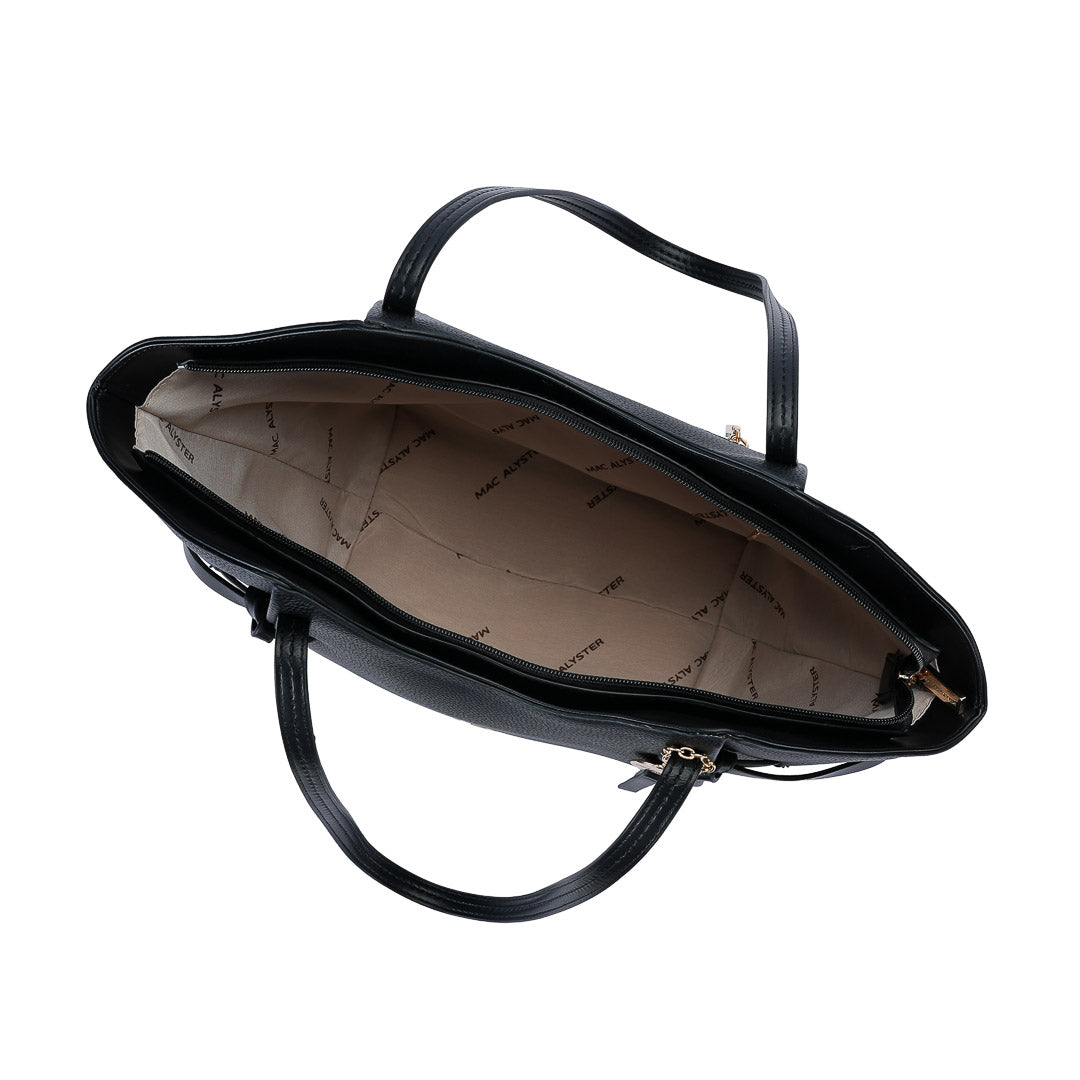 MAC ALYSTER ALTO Sac cabas Marron Cognac grand trapèze