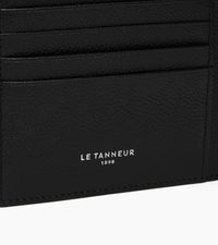 Le Tanneur Lucien porte-papiers cuir grainé argent
