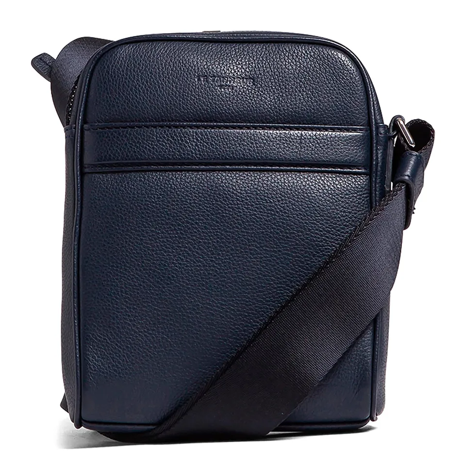 Le Tanneur Charles sac bandoulière cuir grainé noir homme