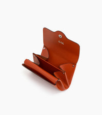 Le Tanneur porte-monnaie cuir lisse bouton pression rivets