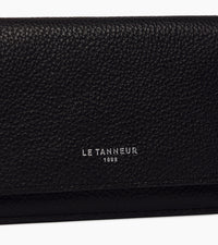 Le Tanneur Emilie porte-cartes à rabat cuir grainé anti-RFID