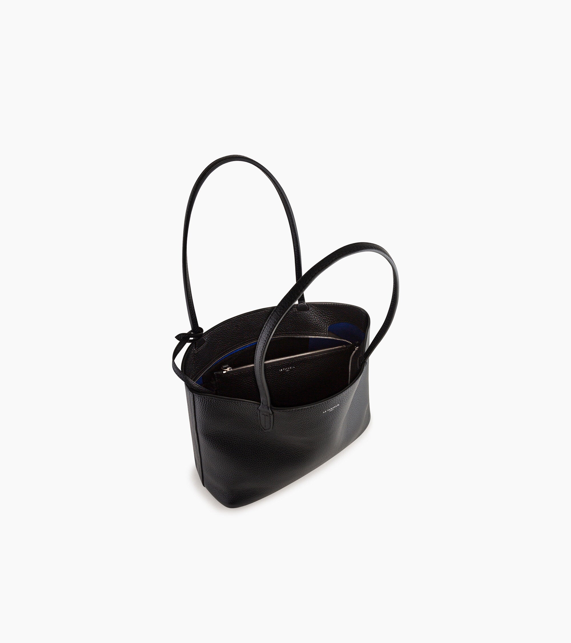 Le Tanneur Louise petit sac cabas cuir Black Le Bleu