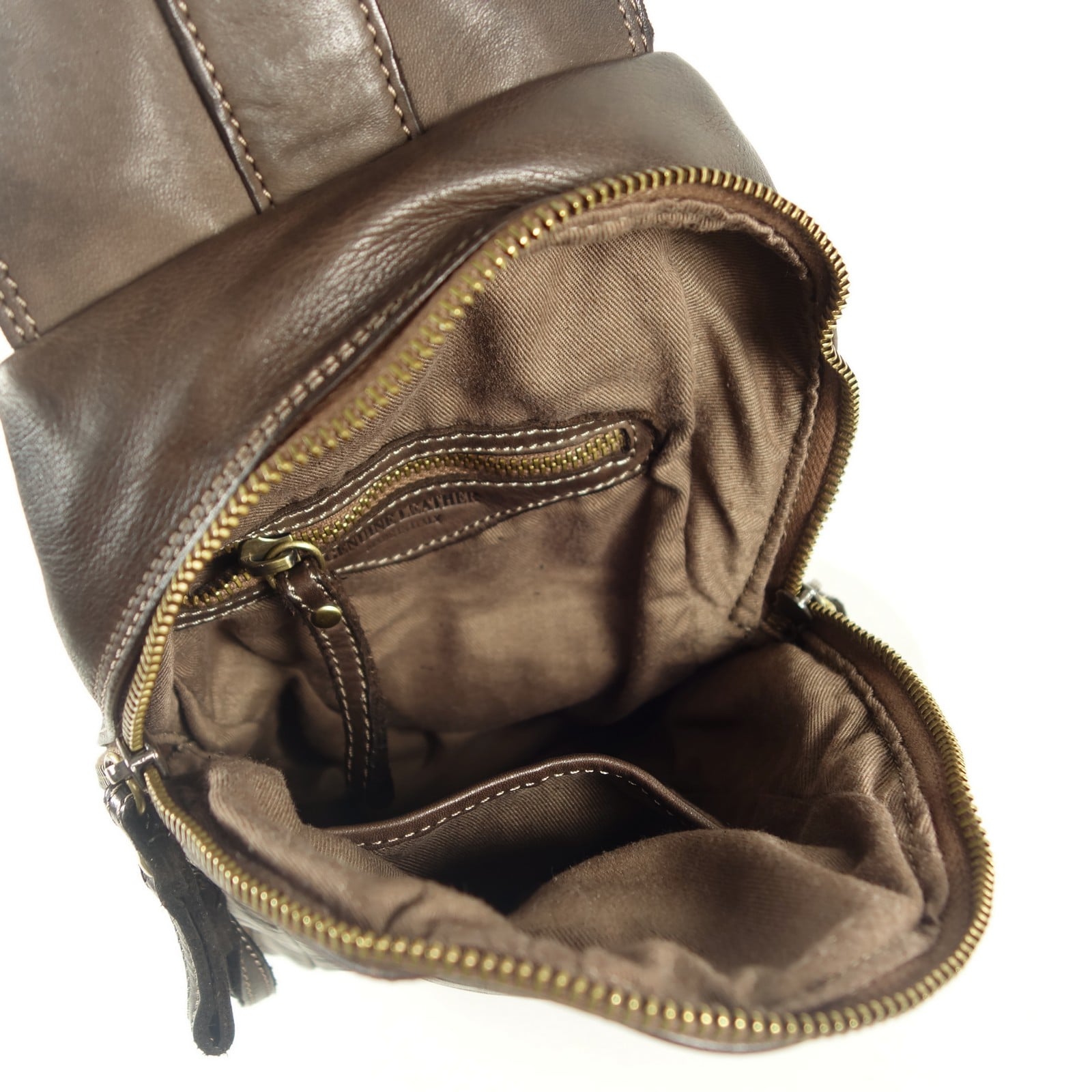 Collection Esprit Cuir BUDY sac holster cuir brun vintage homme