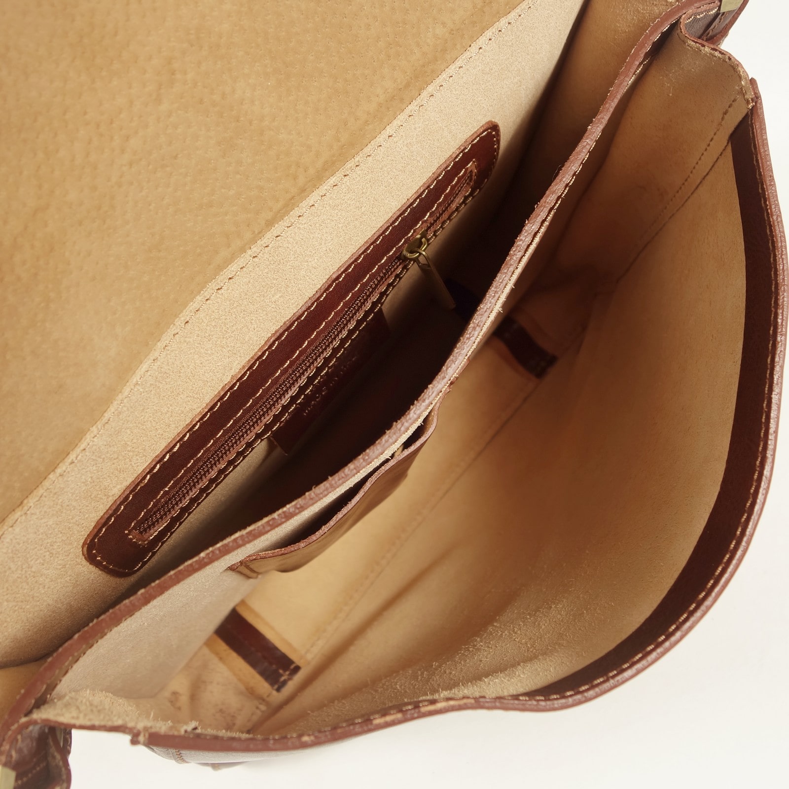 Collection Esprit Cuir MODENA besace cuir marron homme