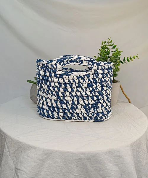 Takiri Harmony TK100 sac à main blanc bleu recyclé