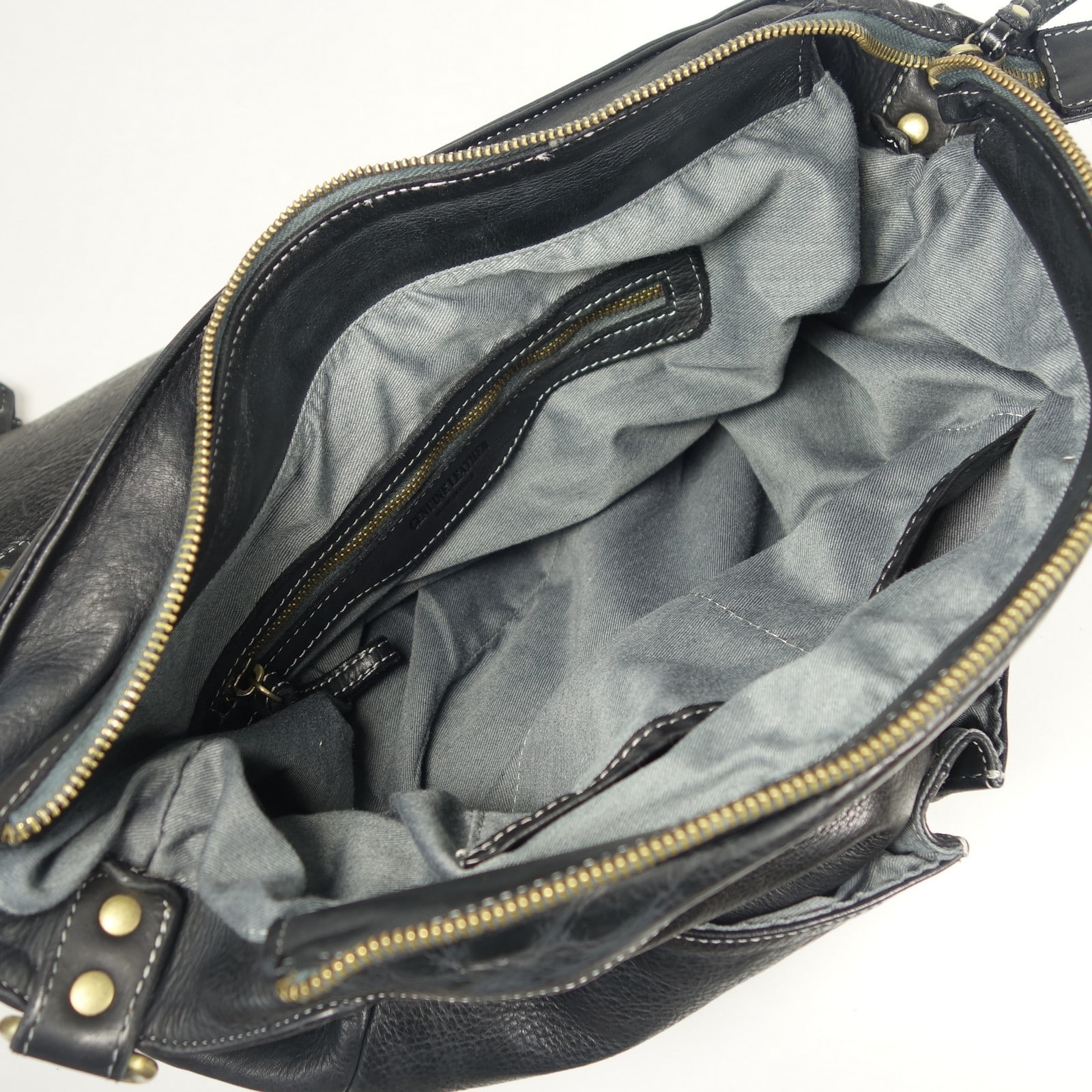 Collection Esprit Cuir TONI sac homme cuir noir vintage PC