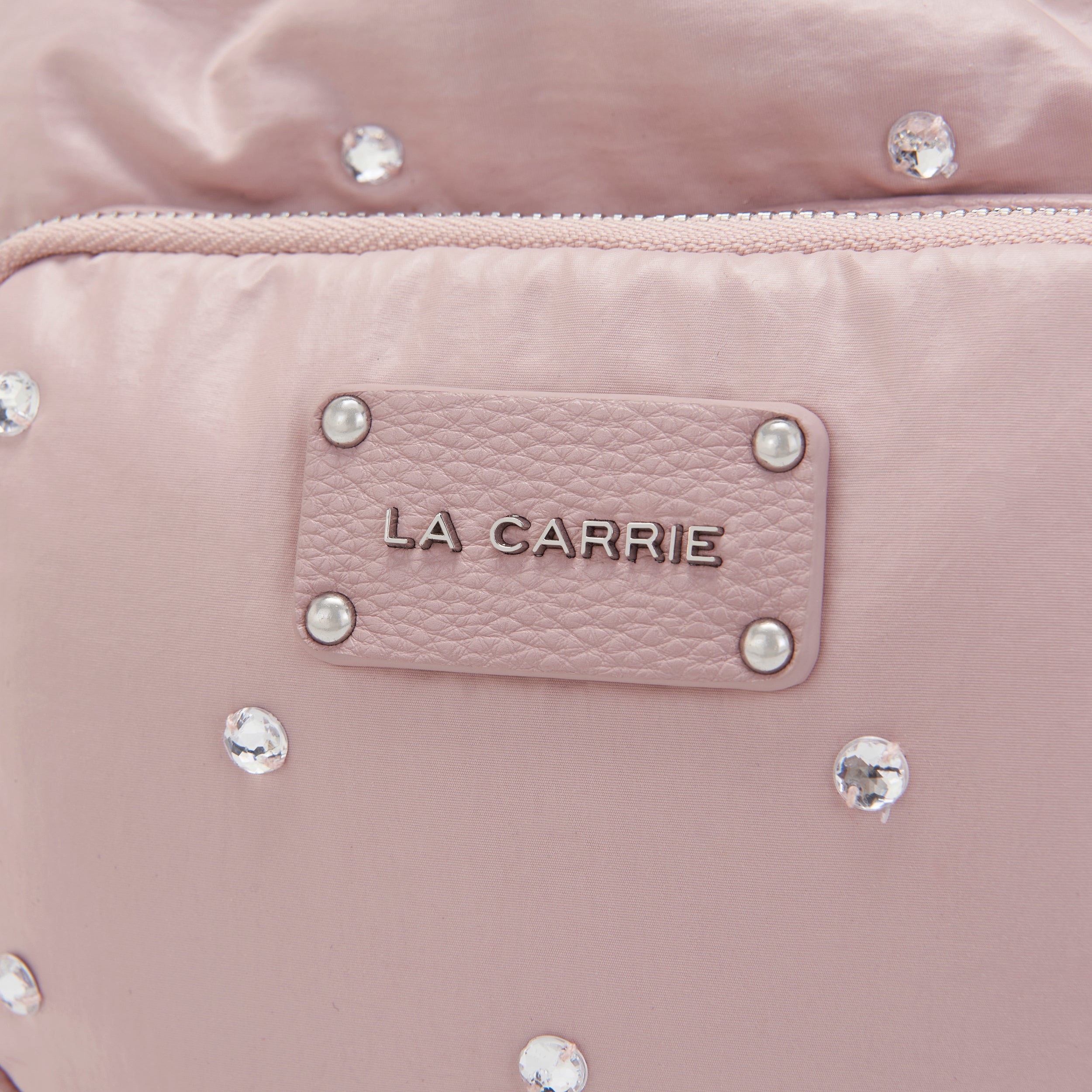 La Carrie Bag Wrinkled sac seau rose 24x26cm nylon