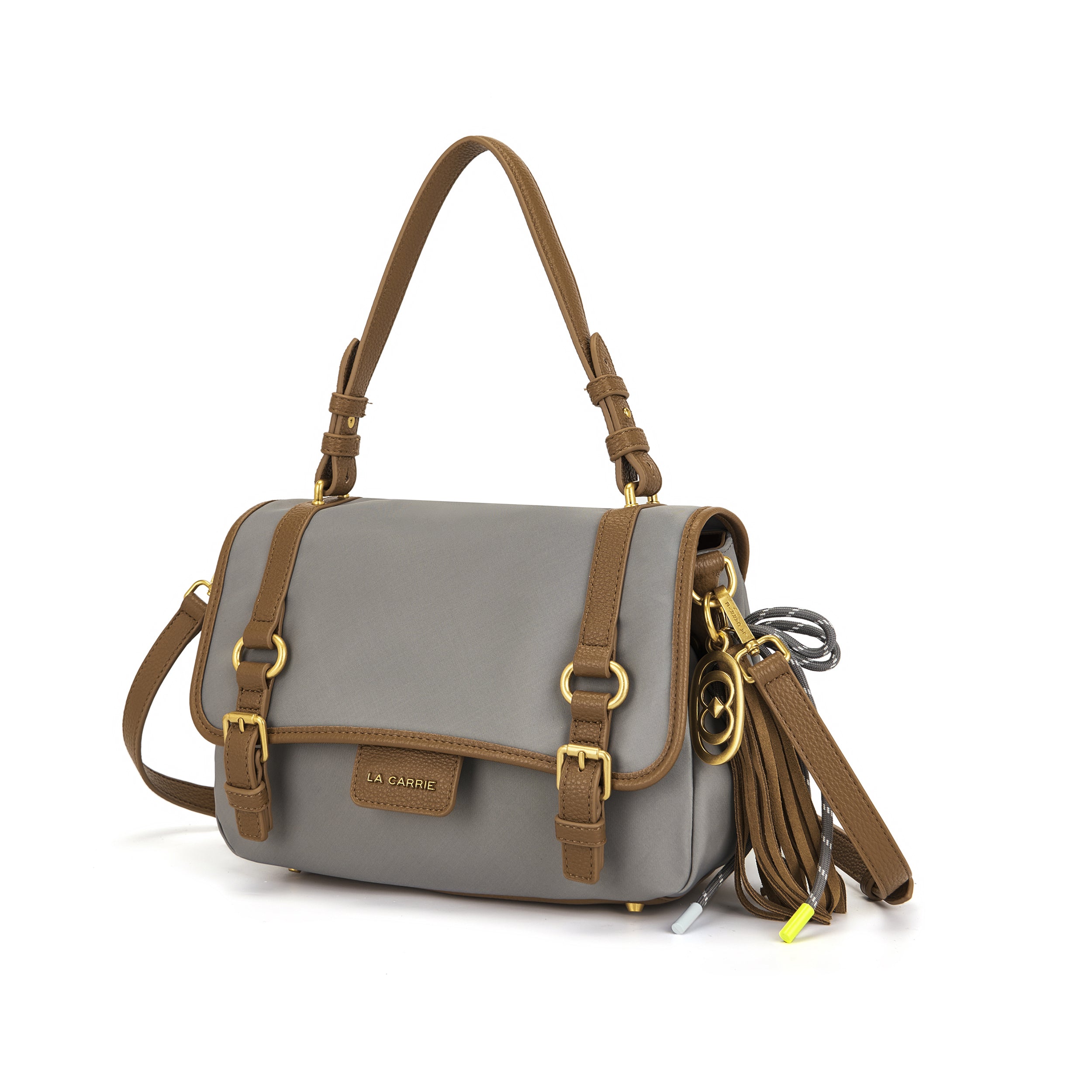 La Carrie Bag Atena Dark Wave cabas nylon burgundy