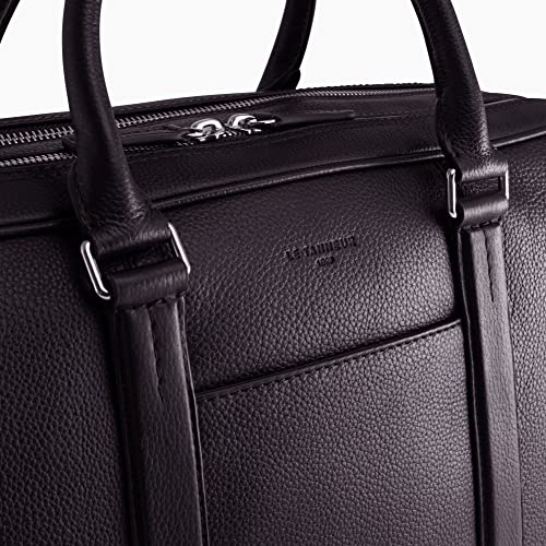 Le Tanneur Porte Documents sac ordinateur cuir 17" 42,5 cm