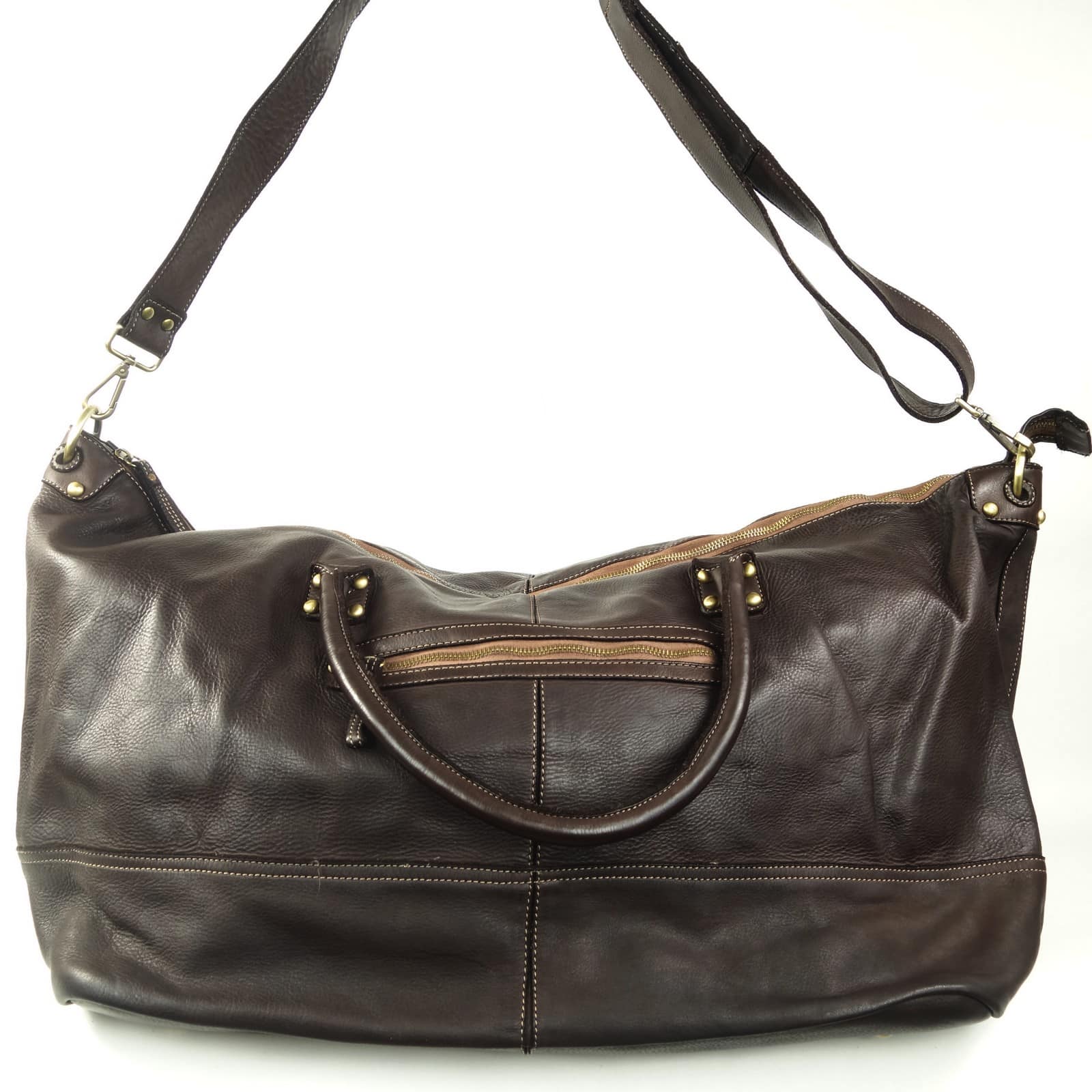 Collection Esprit Cuir Lorenzo sac de voyage cuir marron