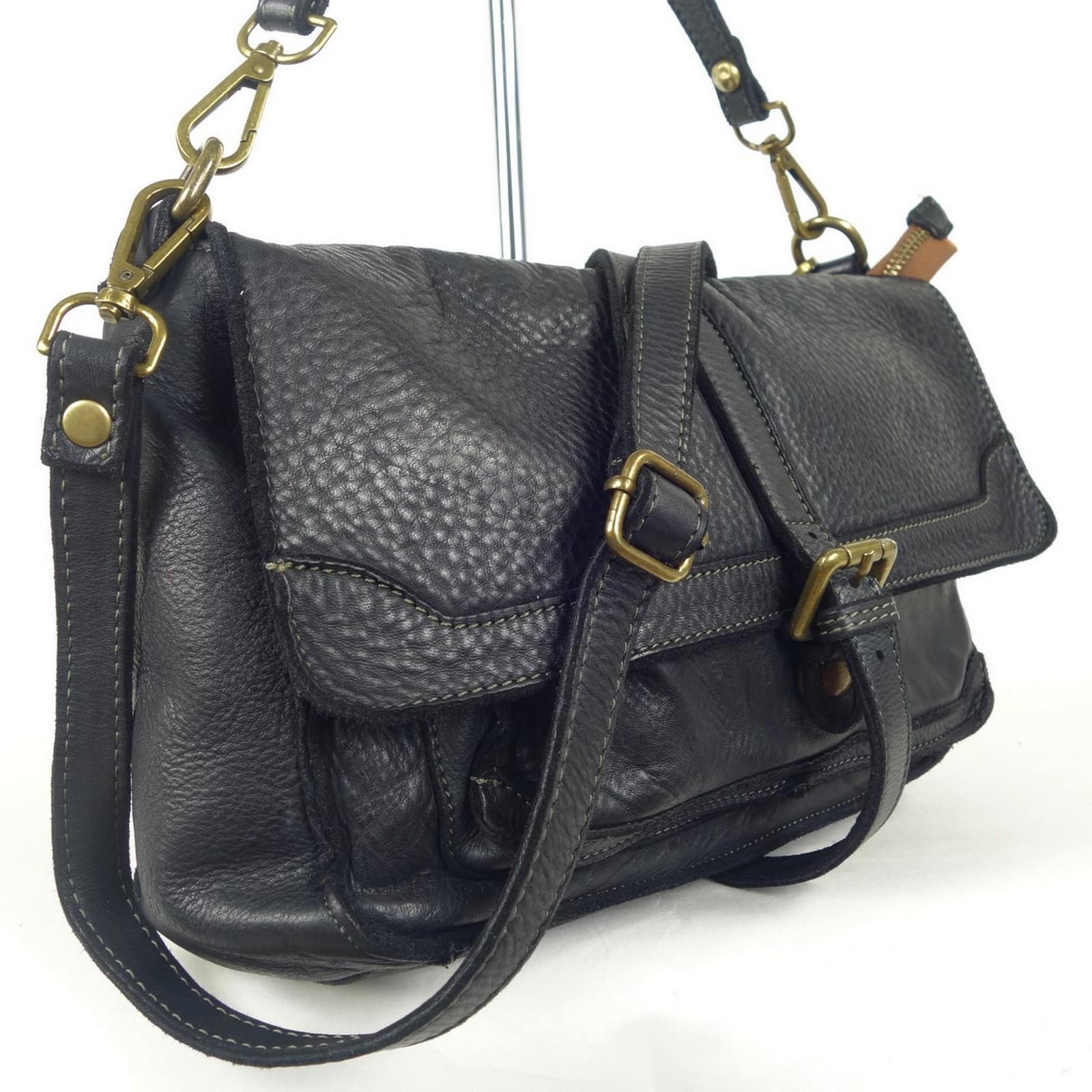 Collection Esprit Cuir ROSITA sac épaule noir cuir