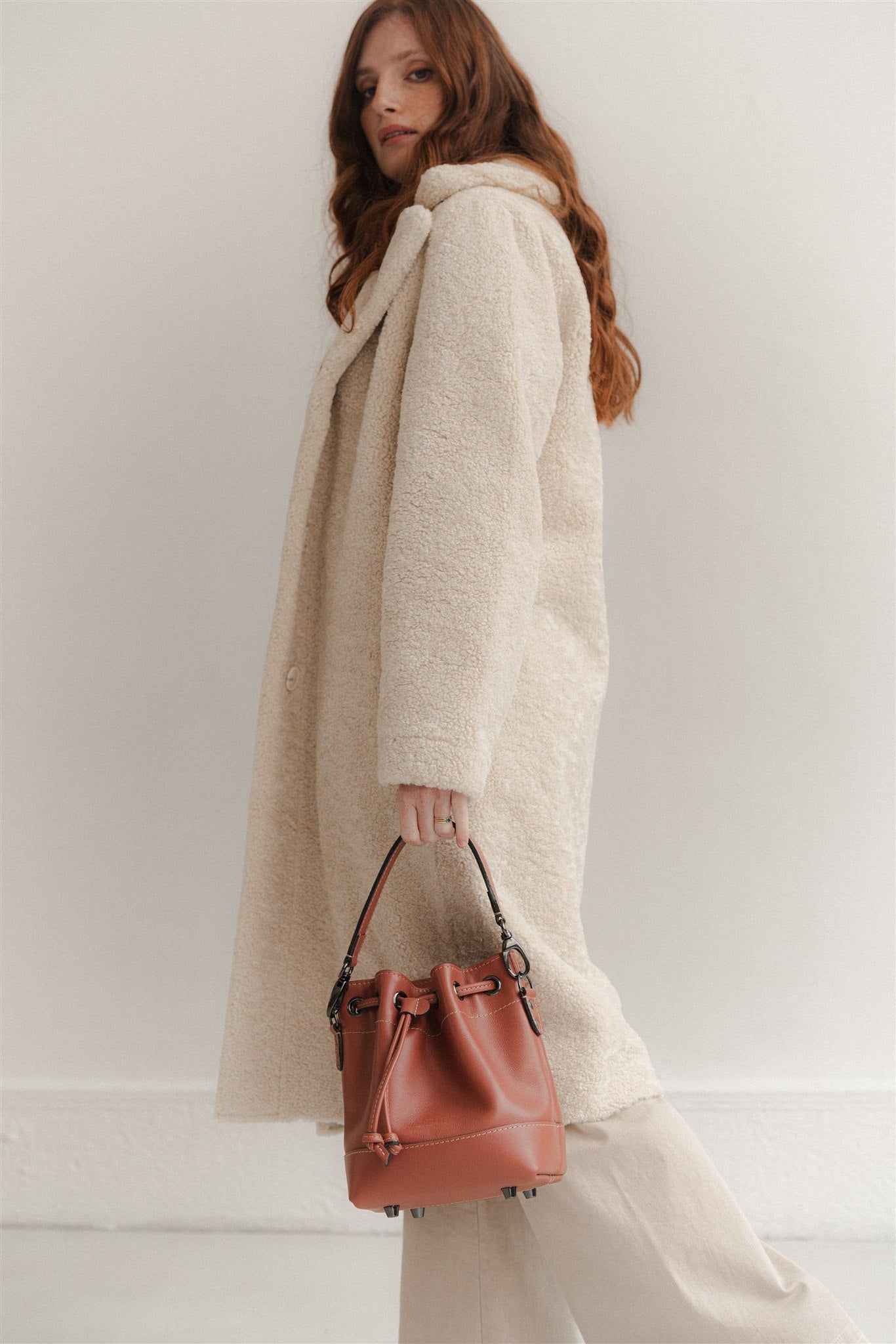 Nodie's Tommy sac épaule cuir vieux rose grainé