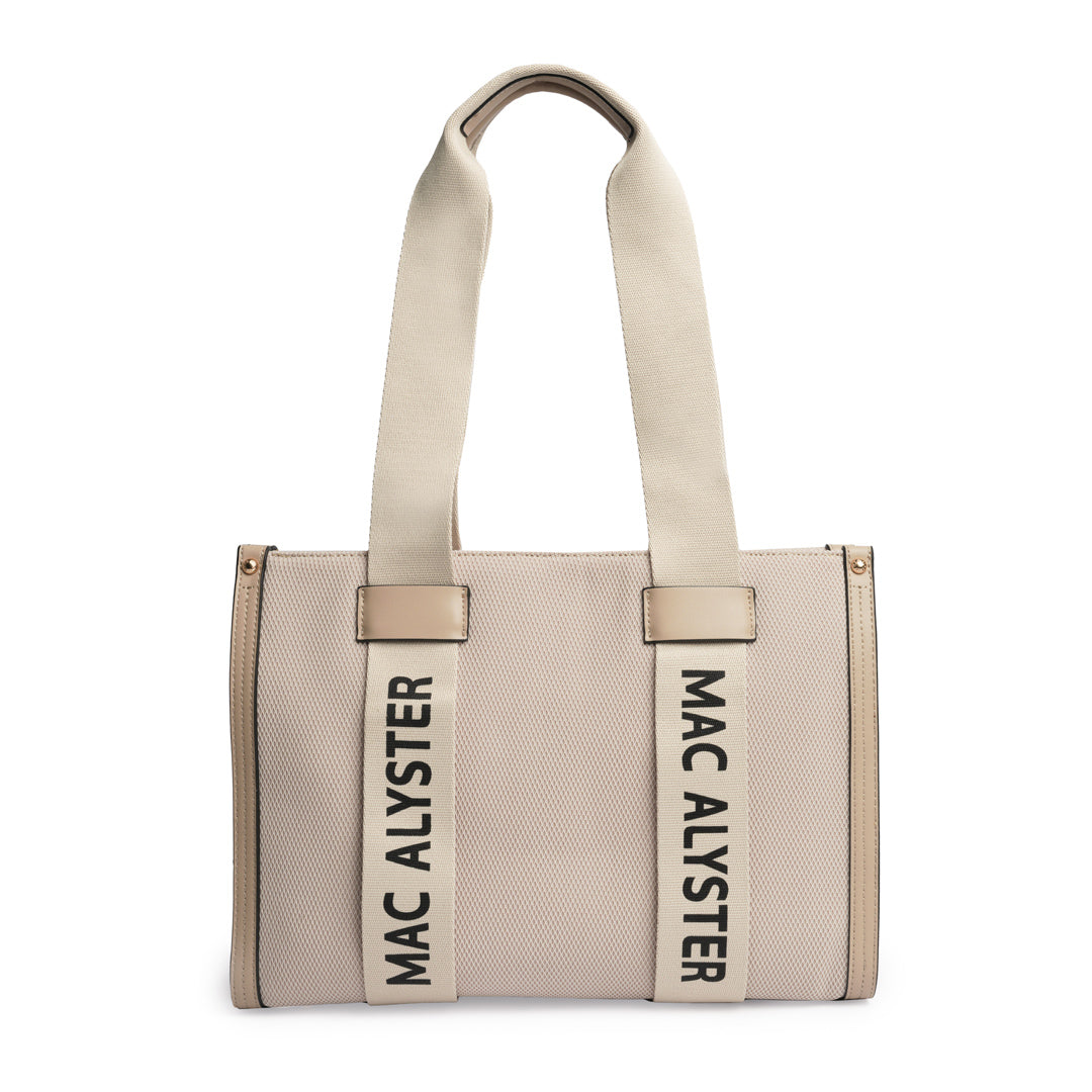 Mac Alyster Miss Clover sac cabas tressé Noir 26 cm