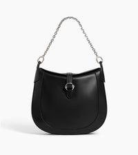 Le Tanneur Pia grand sac bandoulière cuir lisse chaîne