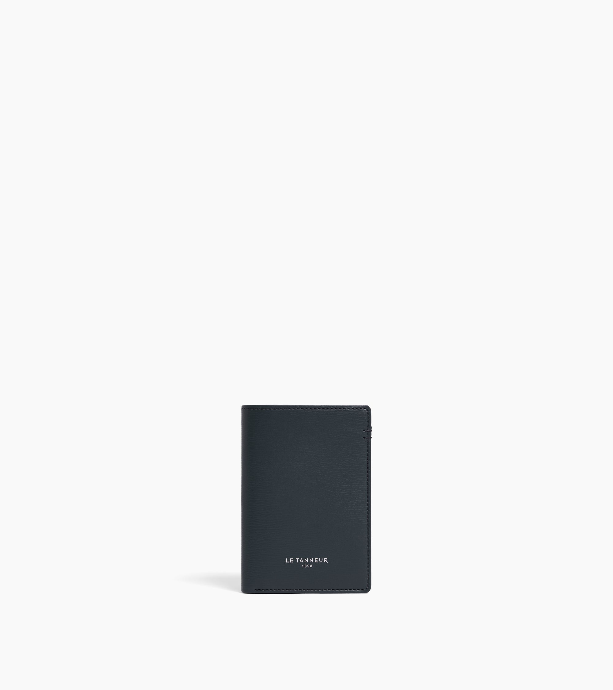 Le Tanneur Lucien petit porte-cartes cuir Twilight Blue