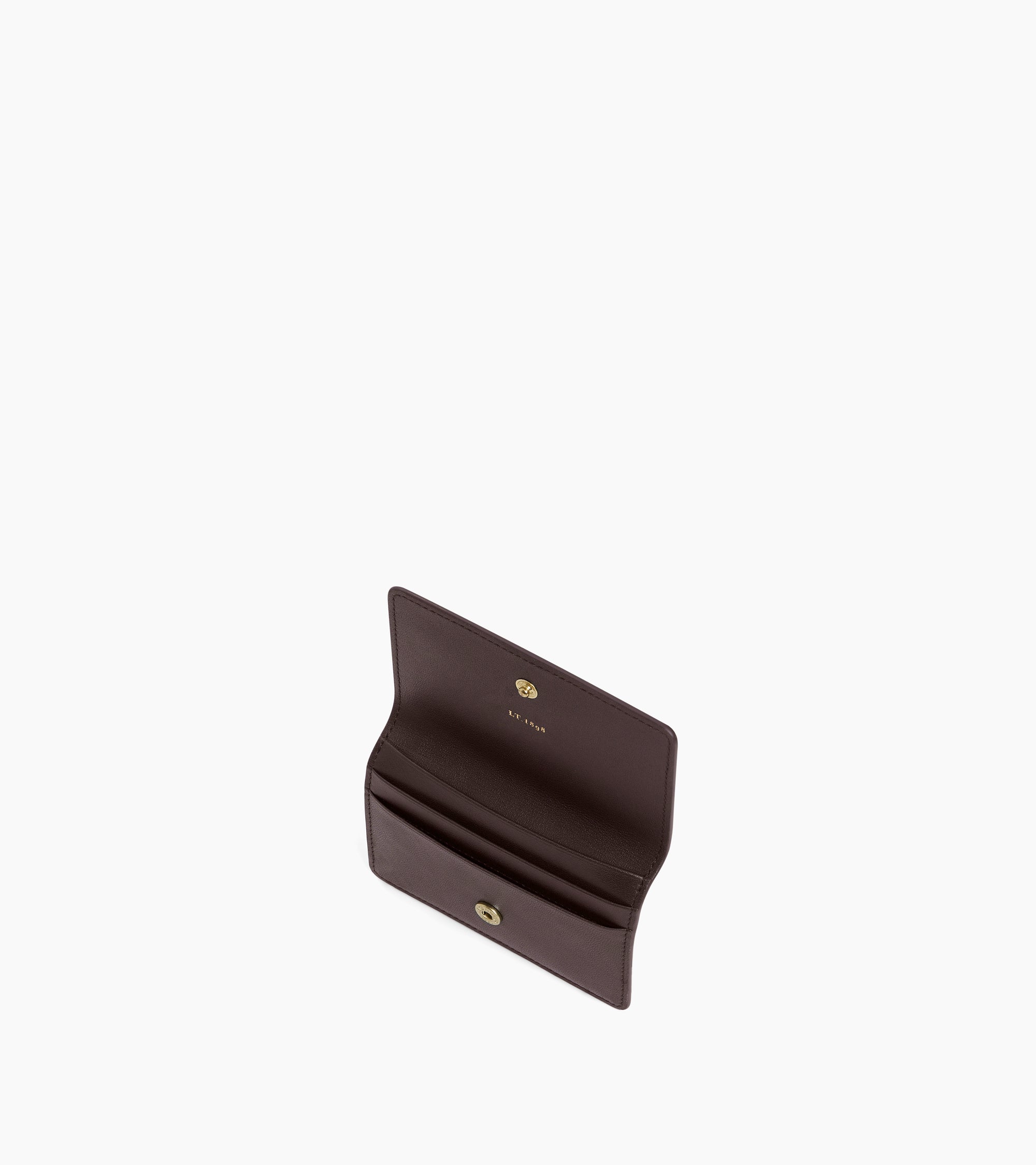 Le Tanneur Louison porte-cartes cuir lisse Brown Arabica