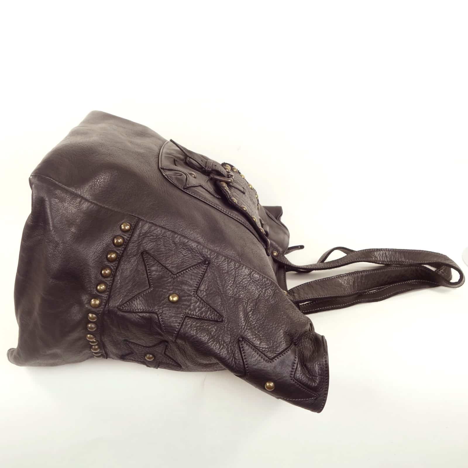 Collection Esprit Cuir Lili cabas cuir marron vintage 17 pouces