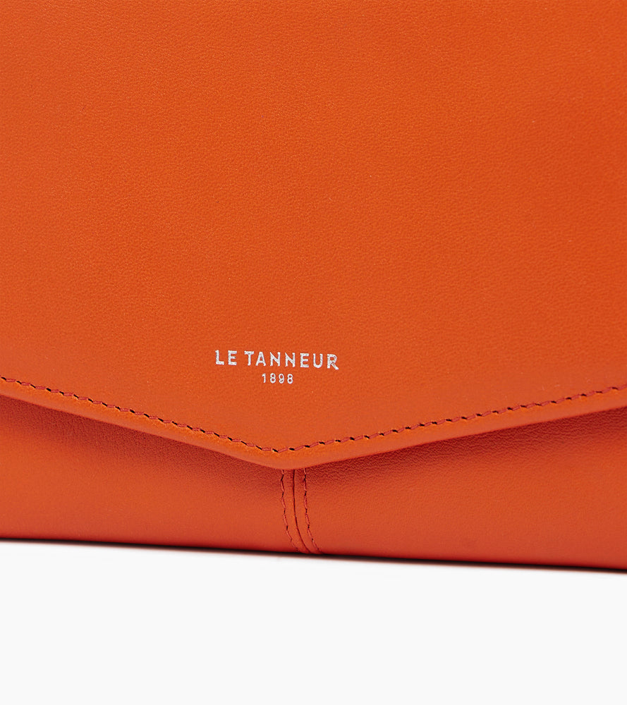 Le Tanneur Charlotte portefeuille cuir lisse zippé femme
