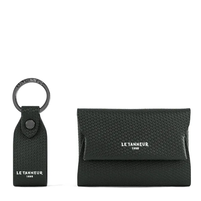 Le Tanneur Wallets Justin Porte-cartes cuir bouton coffret