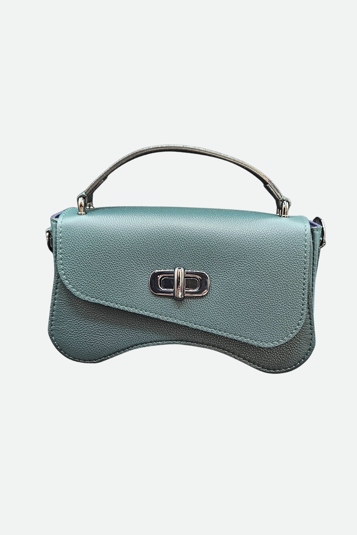 Nodie's Sacs forme baguette L'iconique sac baguette vert sapin cuir