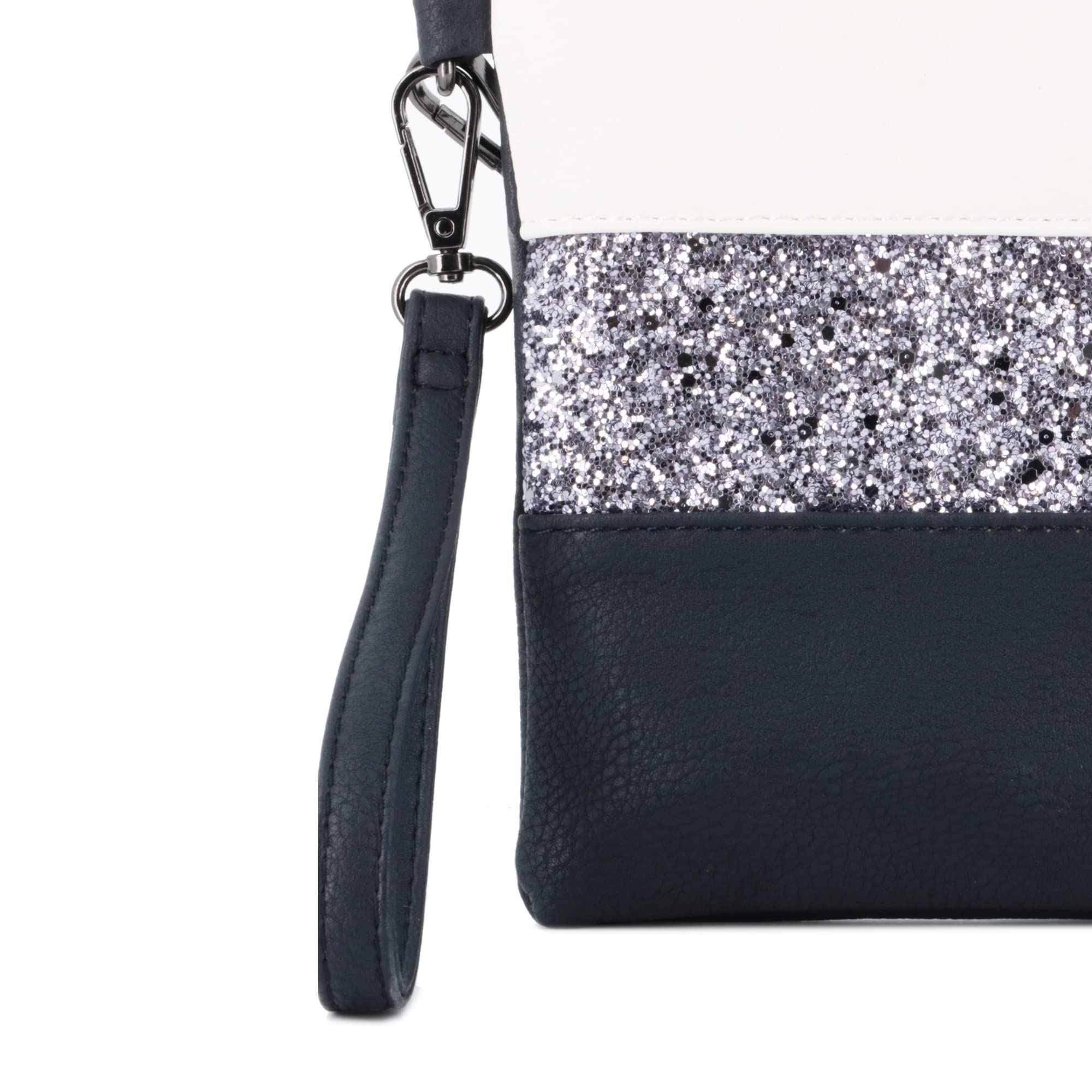 Gallantry Sacs Bandoulière Paillette Soirée Bleu Blanc 28.5x18cm
