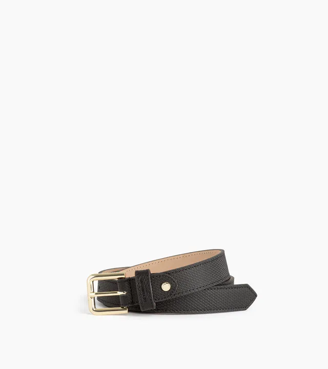 Le Tanneur Signature T ceinture femme cuir boucle carrée