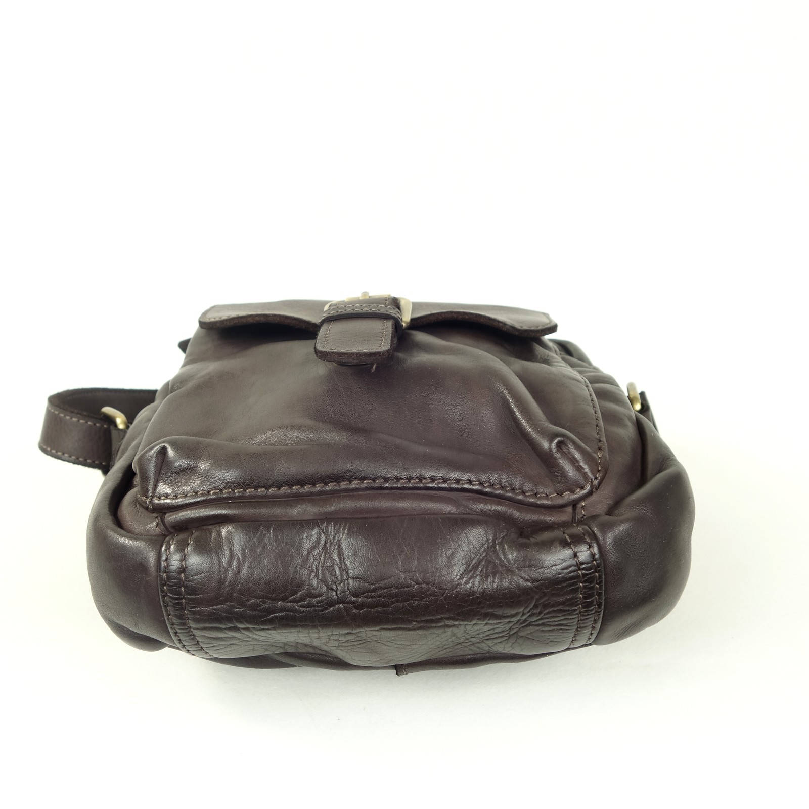 Collection Esprit Cuir Nino sacoche cuir marron foncé homme