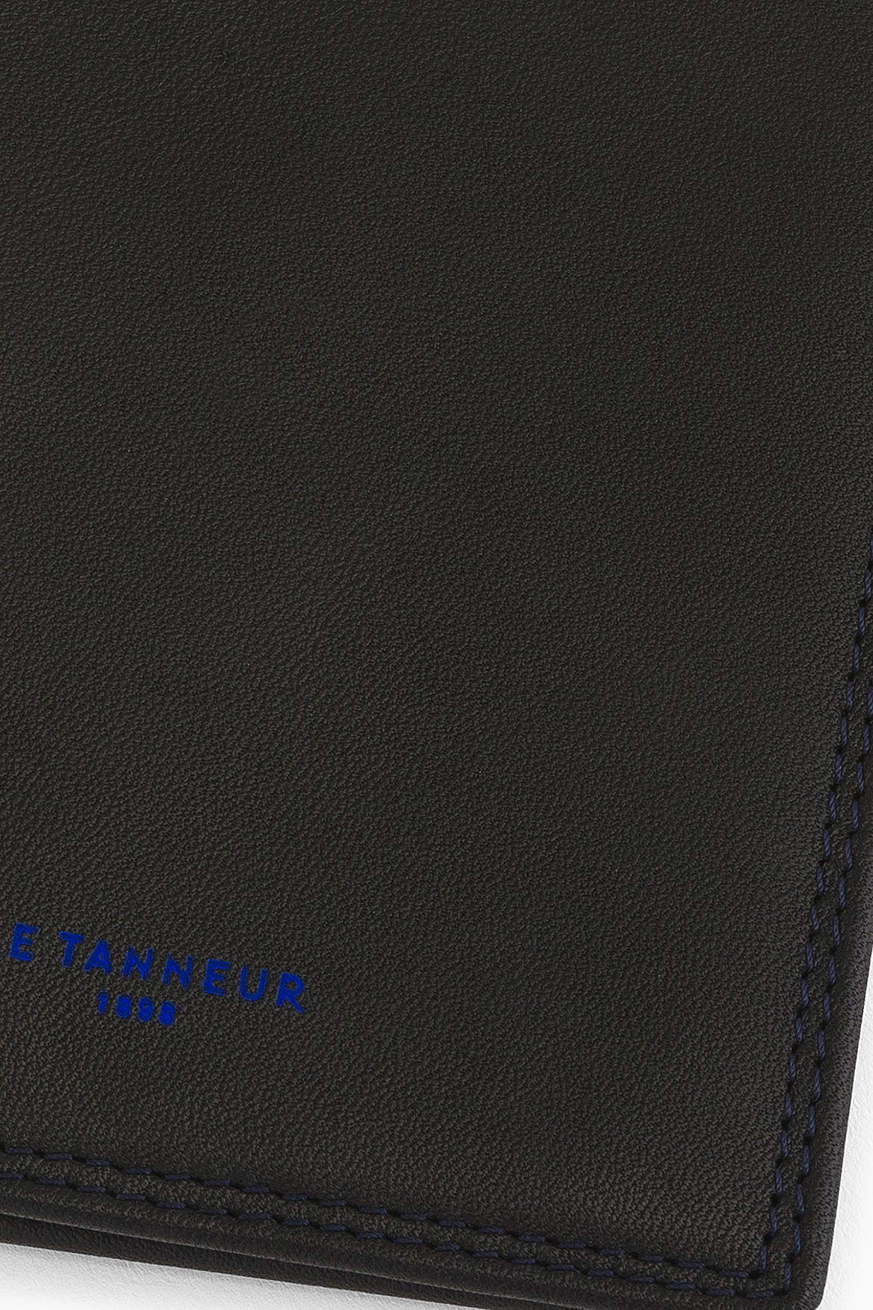 Le Tanneur porte cartes cuir lisse poche billets 9,5 x 11,5 cm