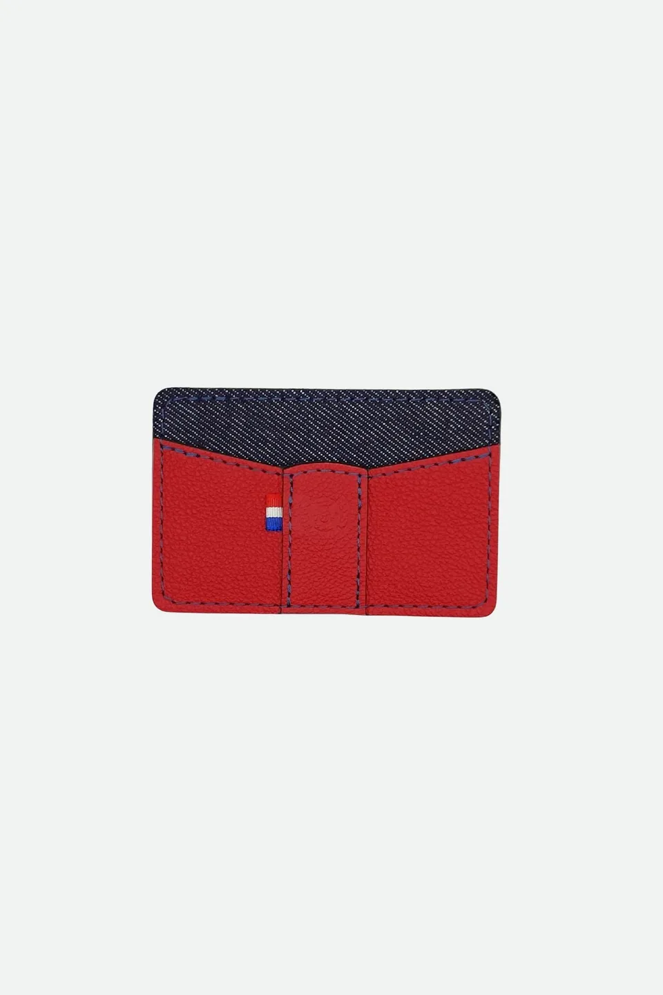 Nodie's Marius porte-cartes cuir rouge grainé