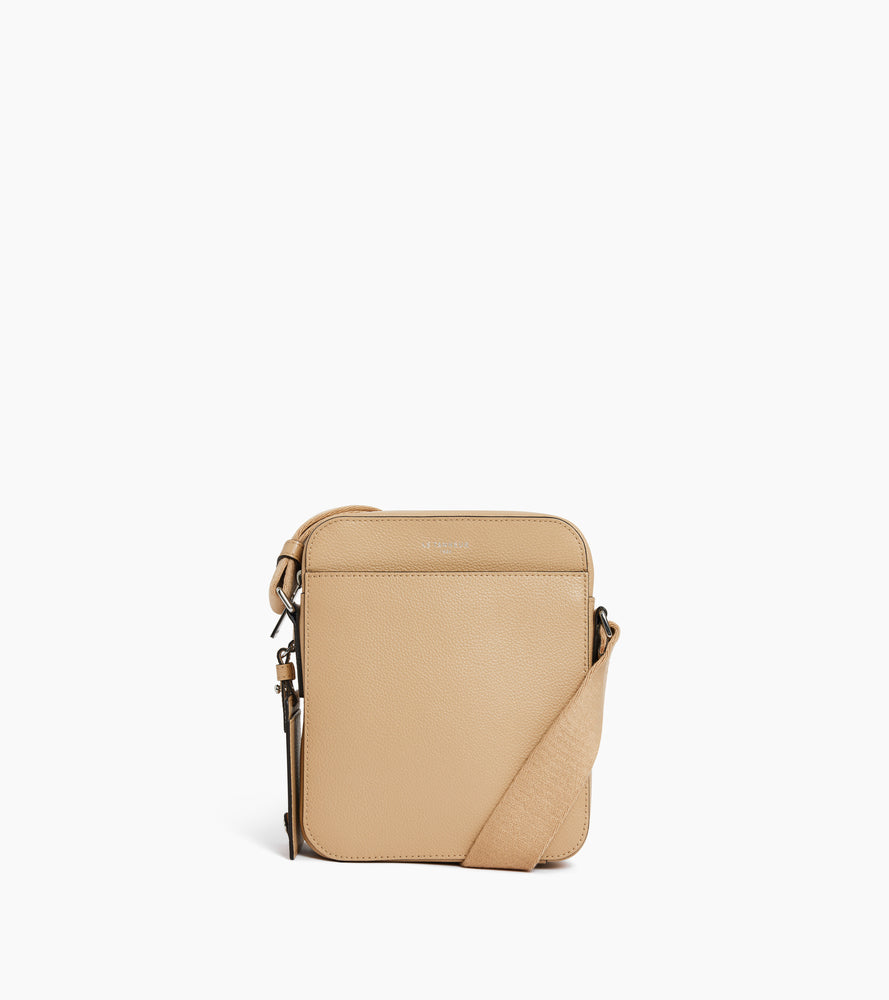 Le Tanneur Emile petite sacoche cuir grainé Desert