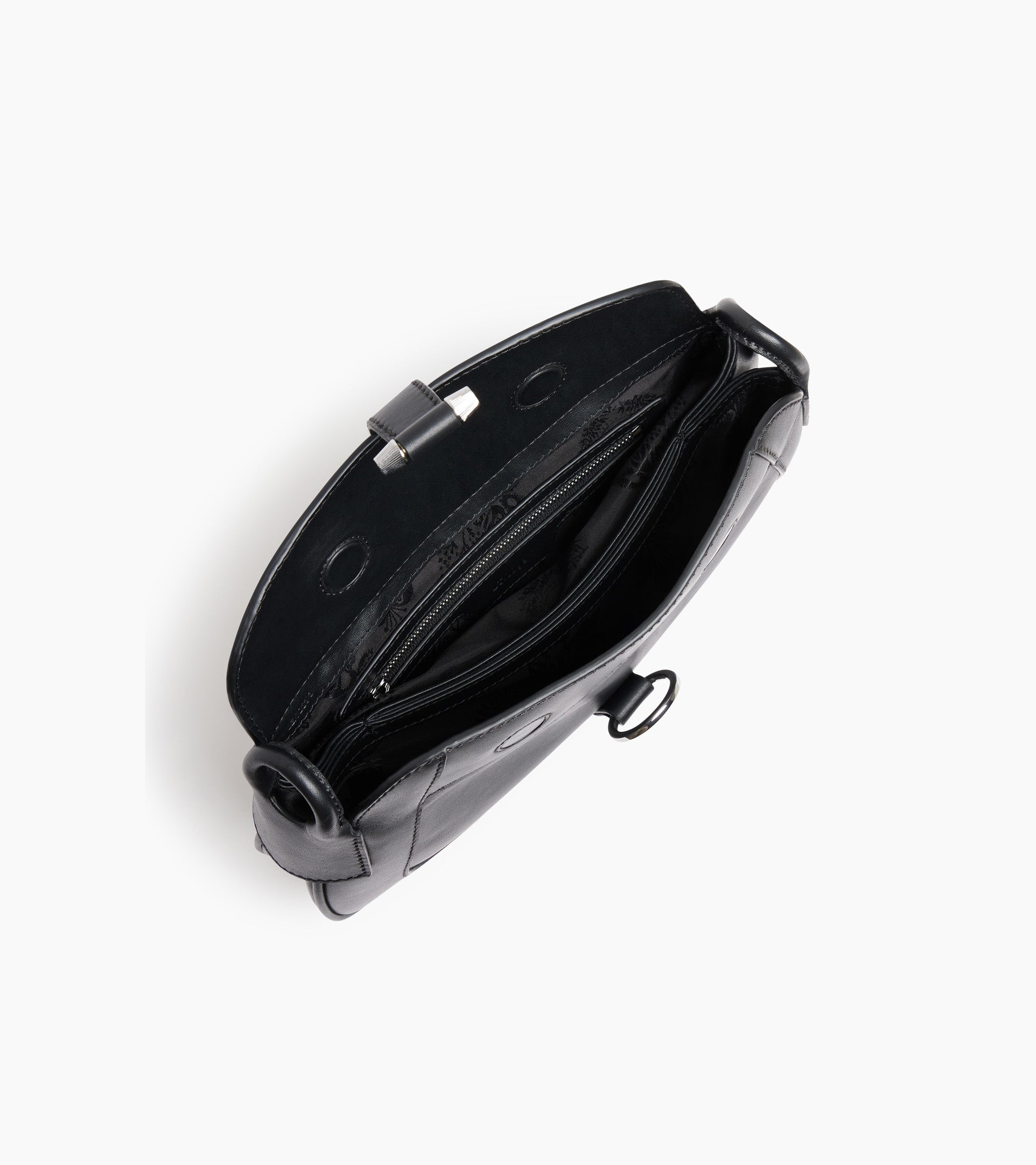 Le Tanneur Pia sac bandoulière cuir lisse noir
