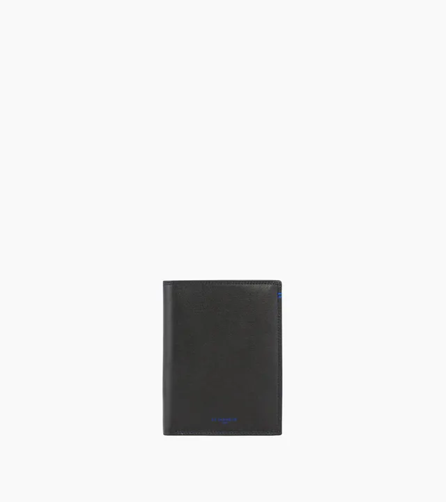 Le Tanneur Martin grand portefeuille cuir noir 2 volets