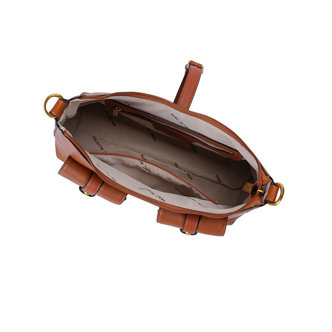 MAC ALYSTER URBANY sac besace Marron Cognac