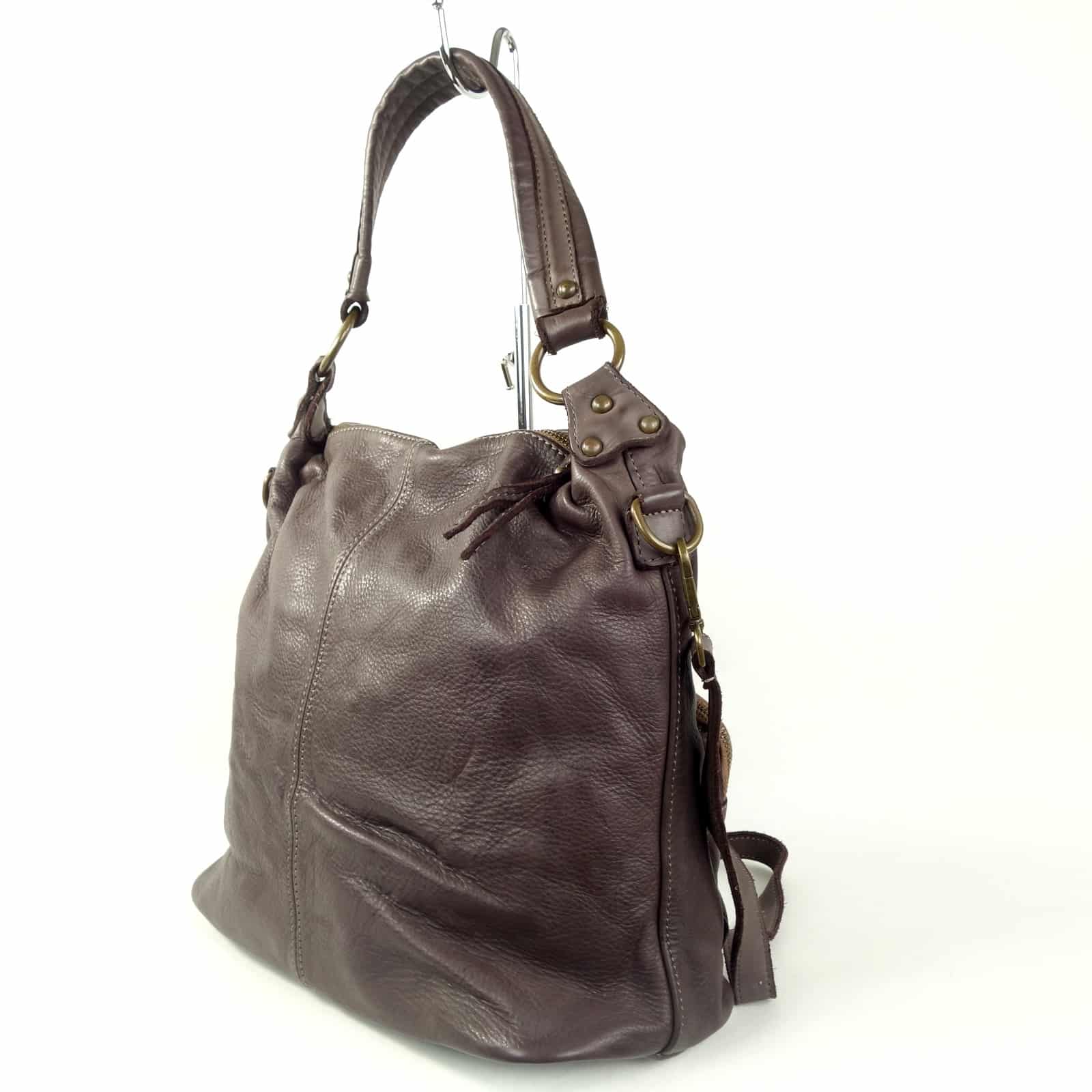 Collection Esprit Cuir STELLA sac épaule cuir marron vintage