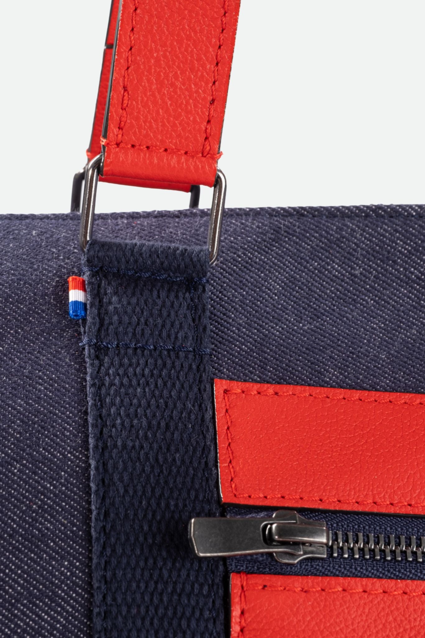 Nodie's Jacques sac de voyage rouge cuir polochon