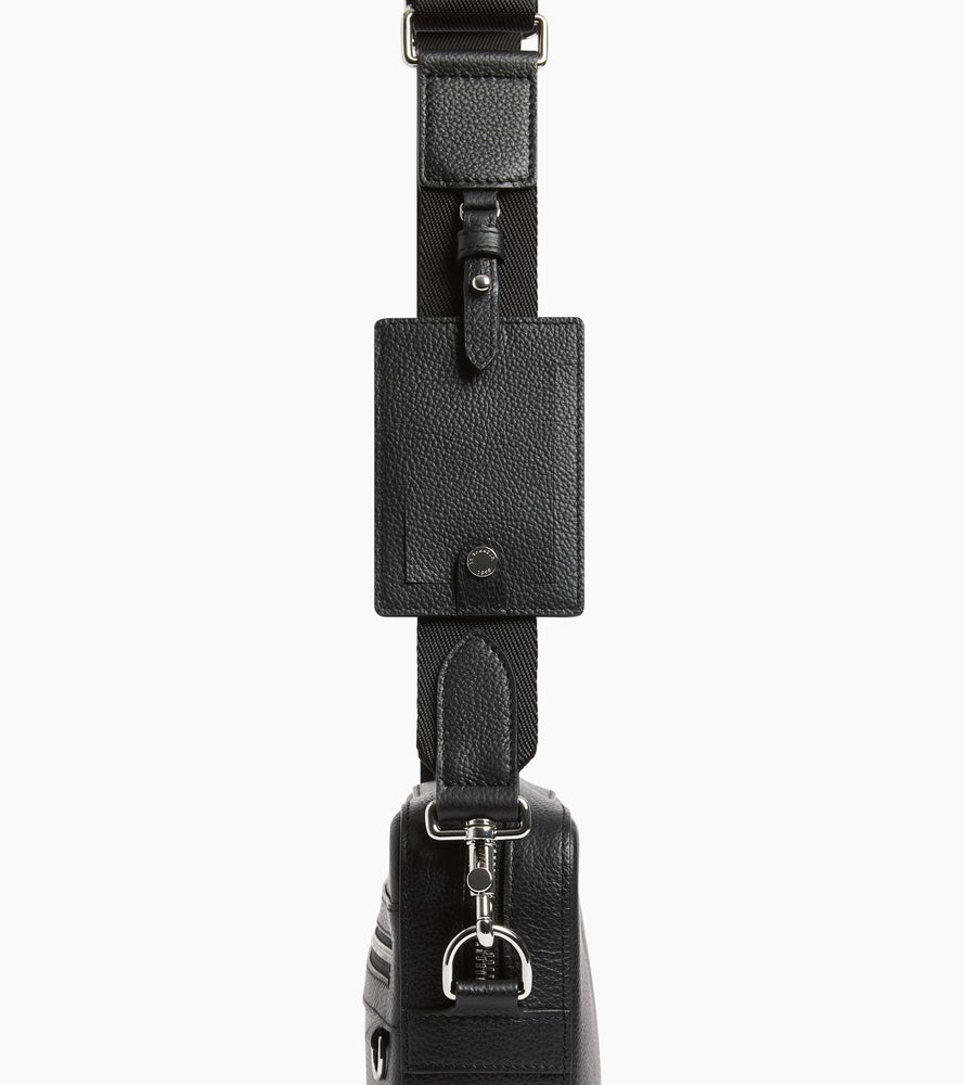 Le Tanneur Emile petite sacoche cuir grainé noir bandoulière