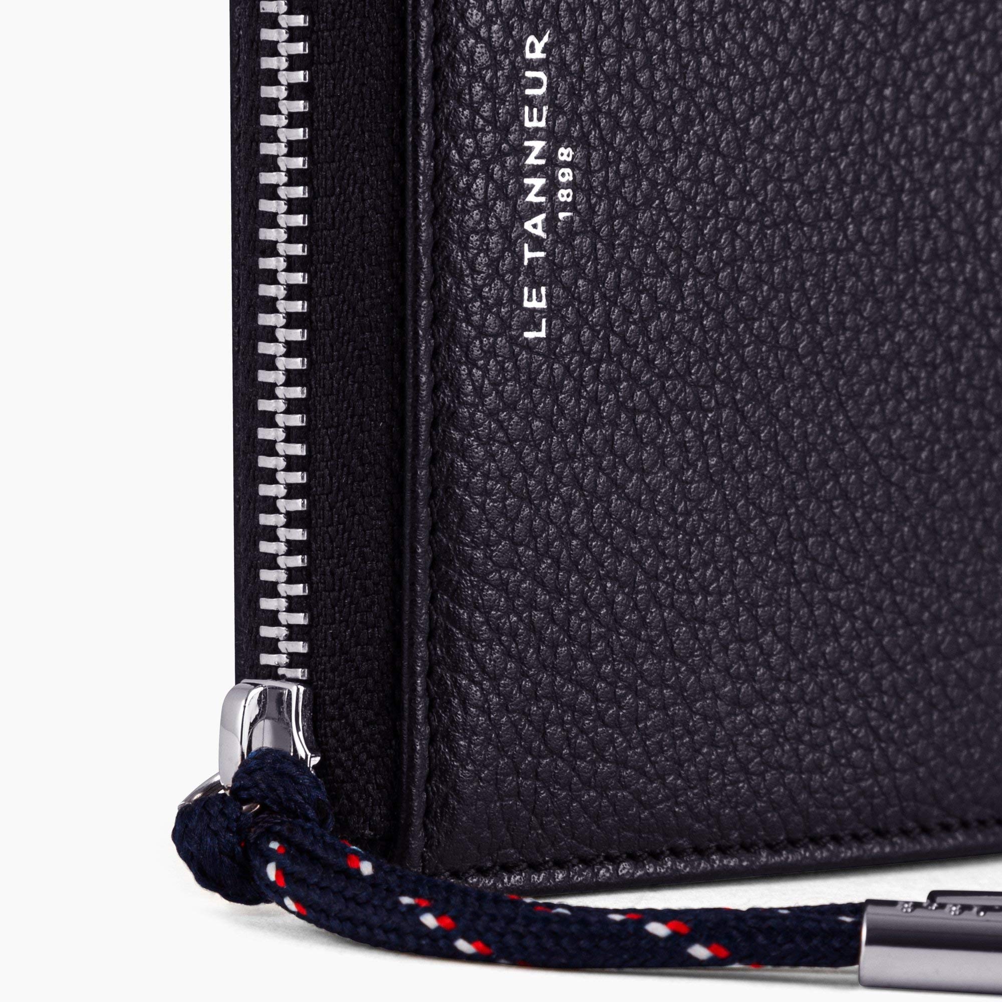 Le Tanneur Nathan Porte-monnaie zippé cuir grainé anti-RFID