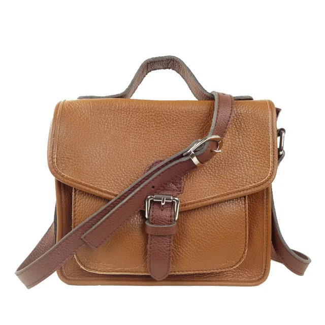Collection Esprit Cuir Mia sacoche cuir naturel vintage