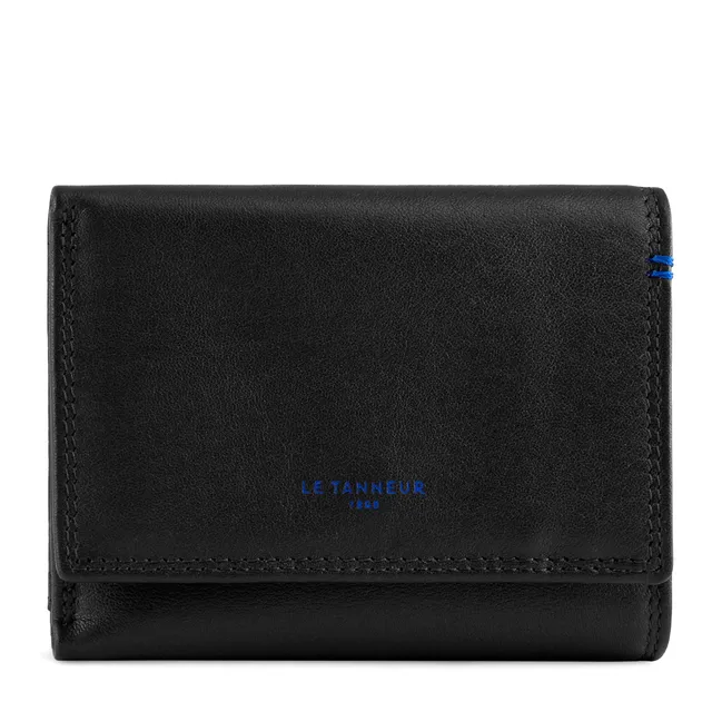 Le Tanneur porte-monnaie cuir lisse homme 11x8 cm