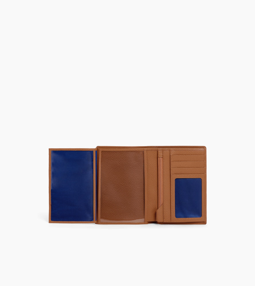 Le Tanneur Charles Portefeuille Cuir Grainé Brown Tan