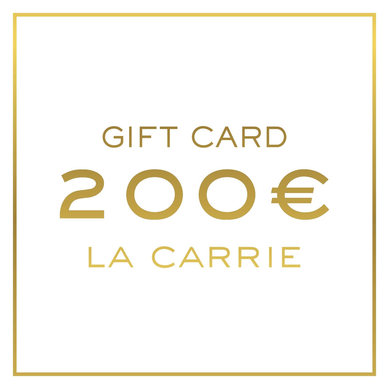 La Carrie Gift Card carte cadeau 100€ choix sac cuir