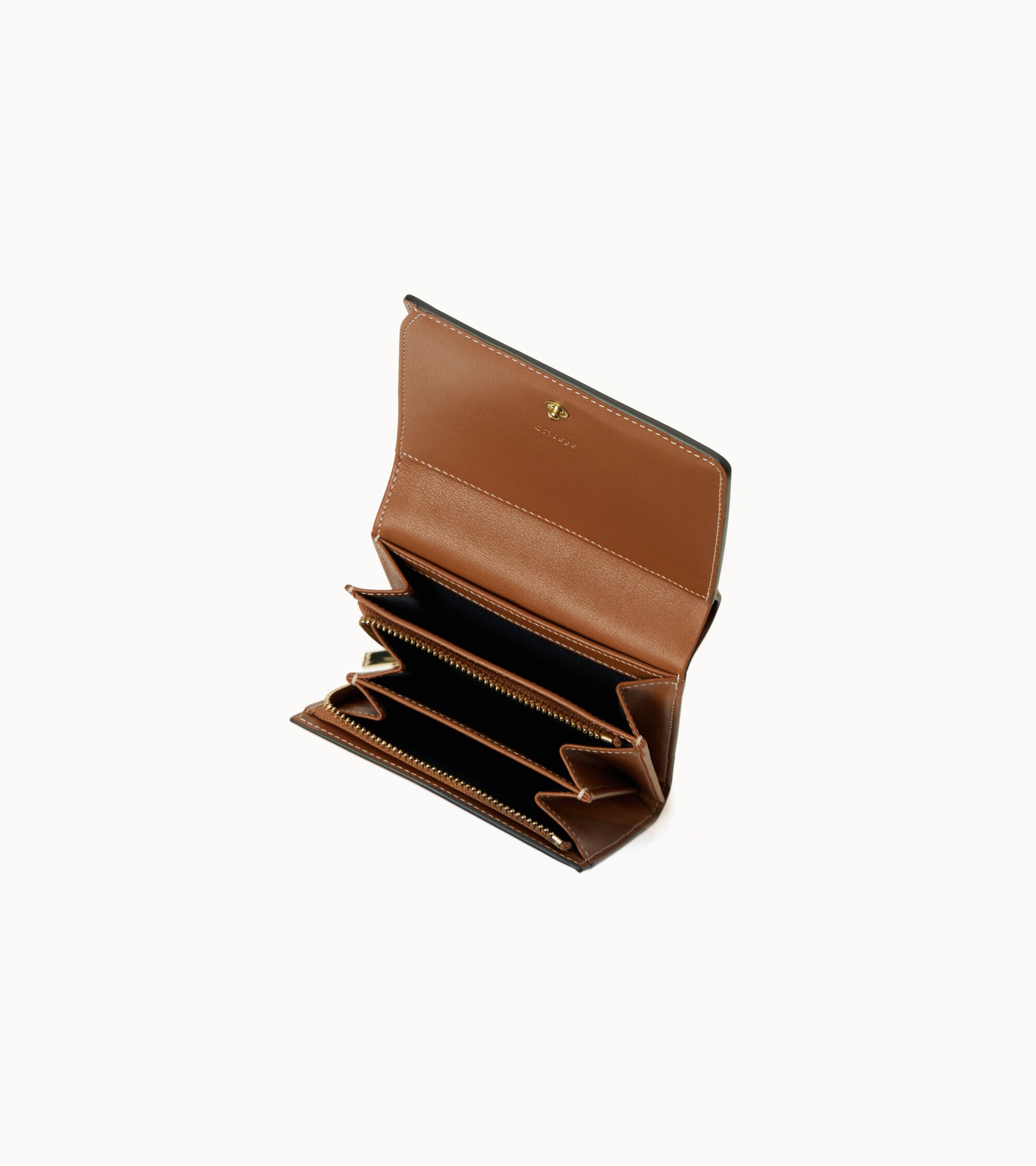 Le Tanneur Louison petit portefeuille marron cuir lisse
