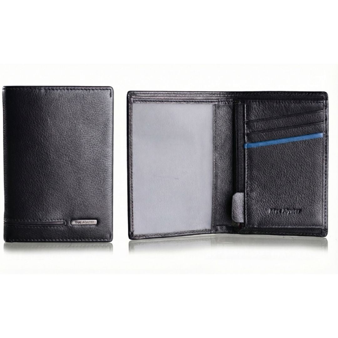 MAC ALYSTER Signature 11 portefeuille simple Noir/Noir compact