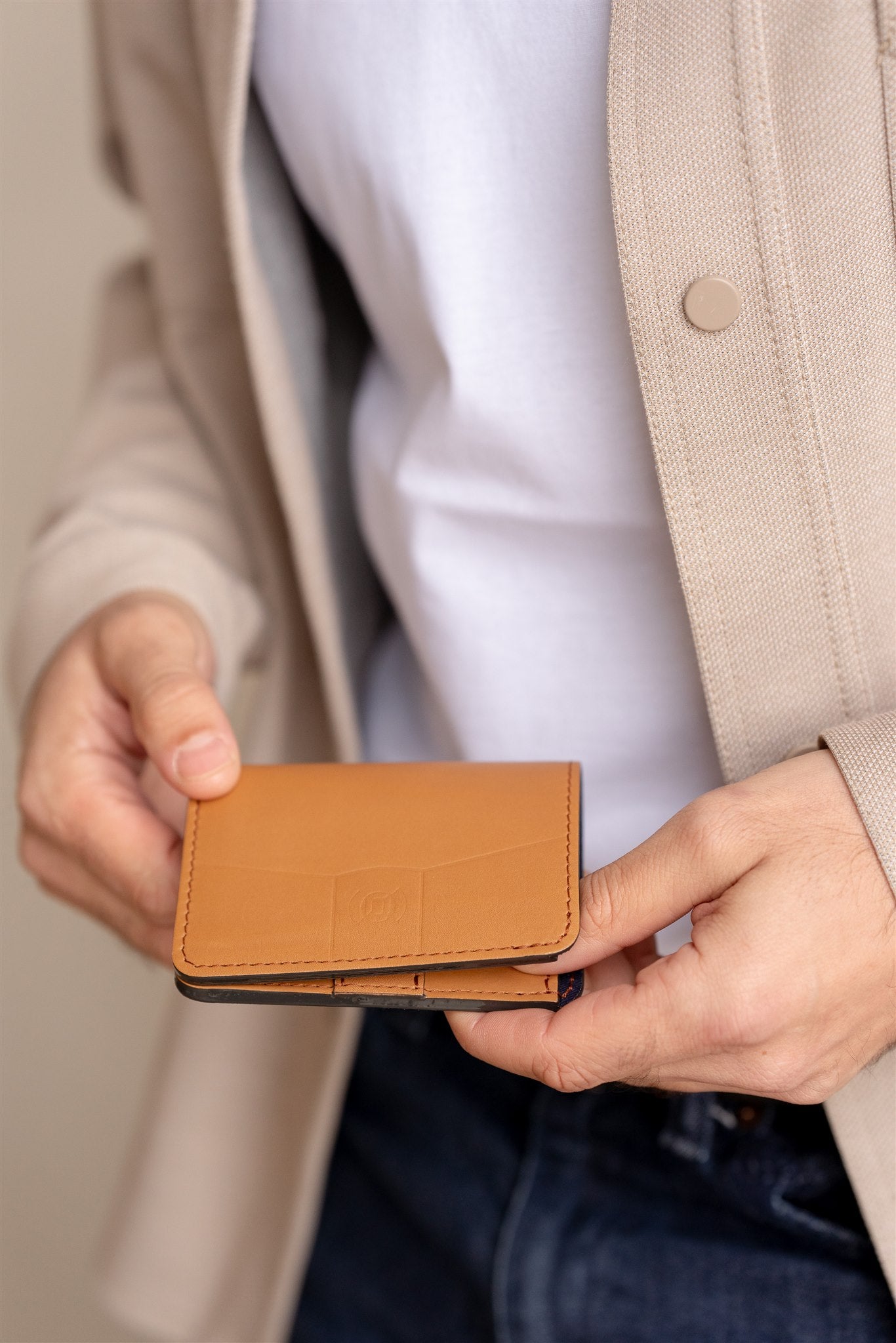 Nodie's Arsène portefeuille camel cuir homme