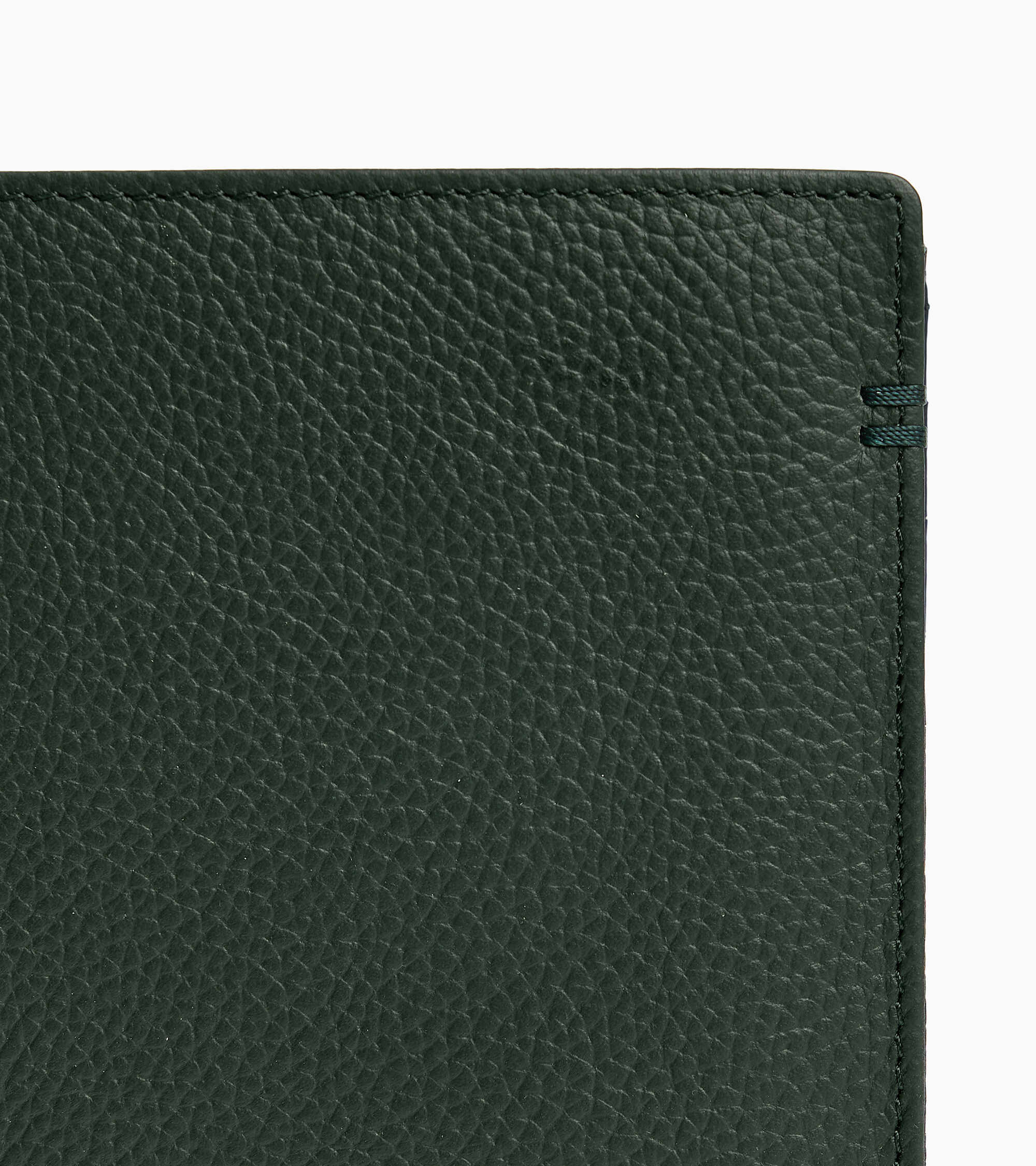Le Tanneur Lucien portefeuille cuir vert malachite zippé