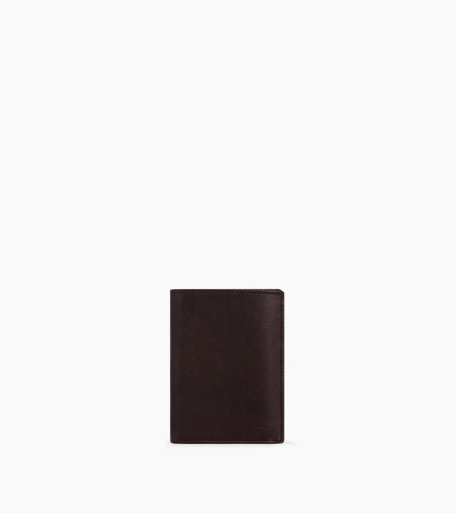 Le Tanneur Gary portefeuille cuir huilé vertical zip