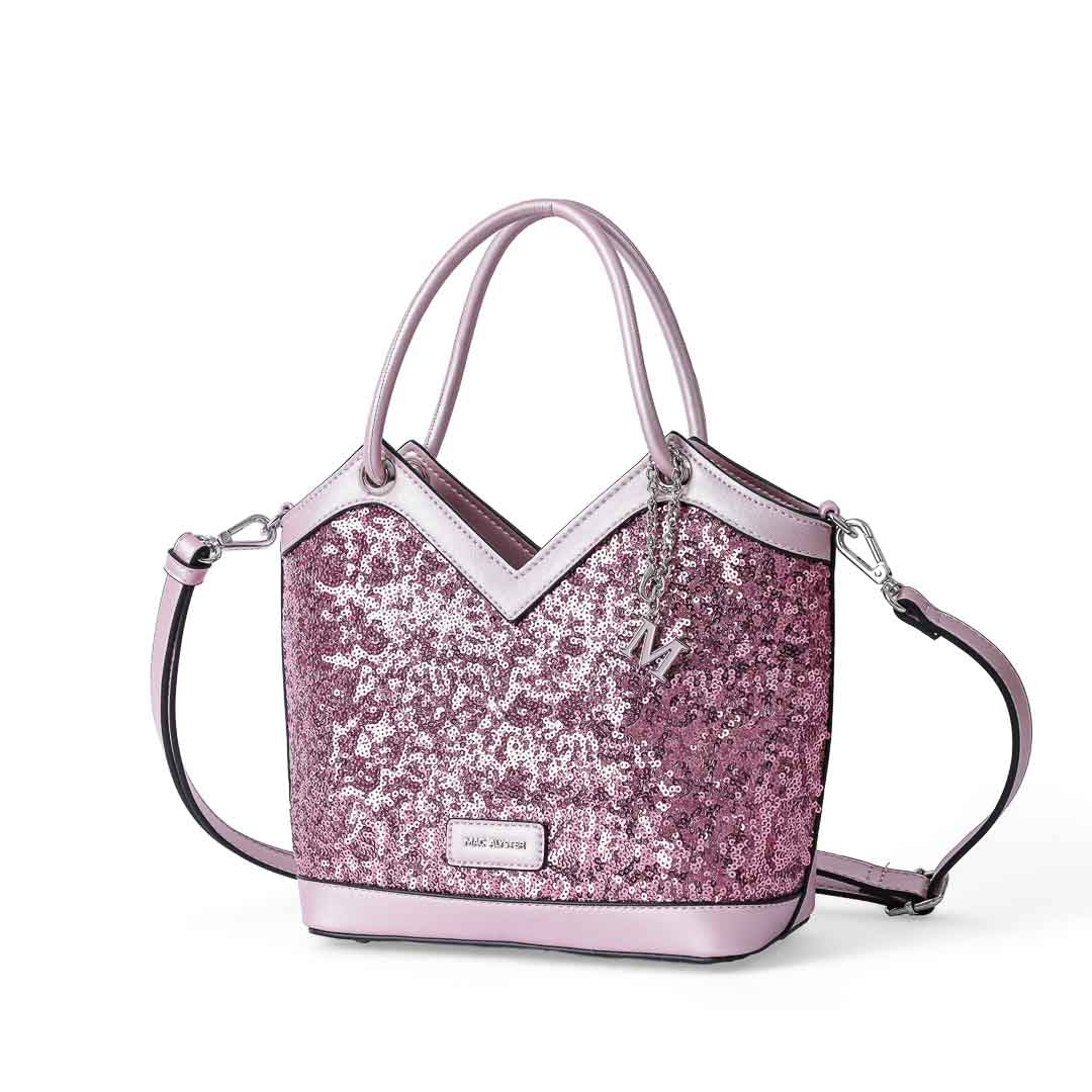 MAC ALYSTER SAINT-RAPHAEL SEQUIN Sac seau rose