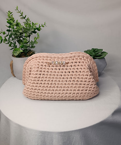 Takiri Mona TK1036 sac à main saumon coton recyclé